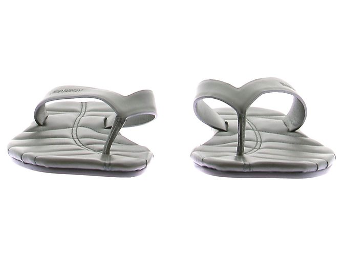 JW Anderson Chanclas Leaf de cuero verde - vista 3