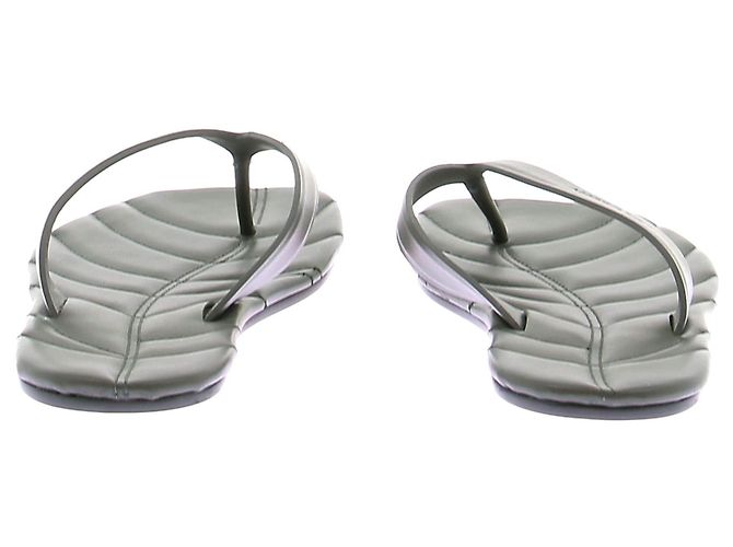 JW Anderson Chanclas Leaf de cuero verde - vista 7