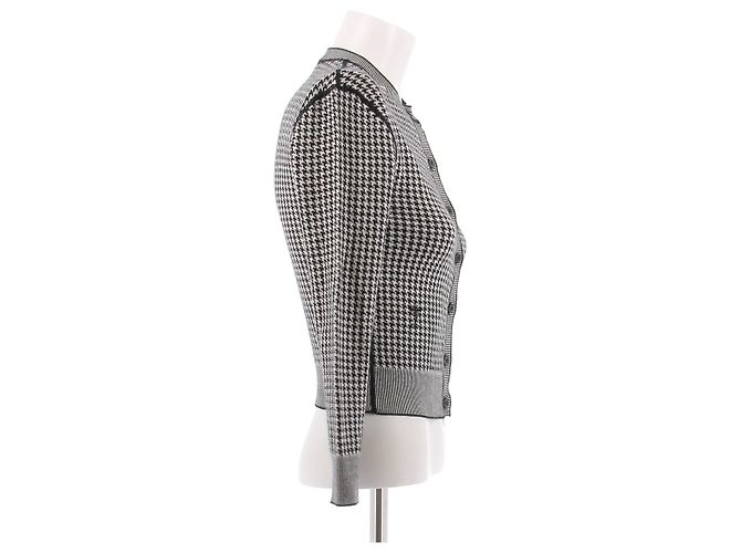 Christian Dior Cardigã com padrão pied-de-poule - vista 3