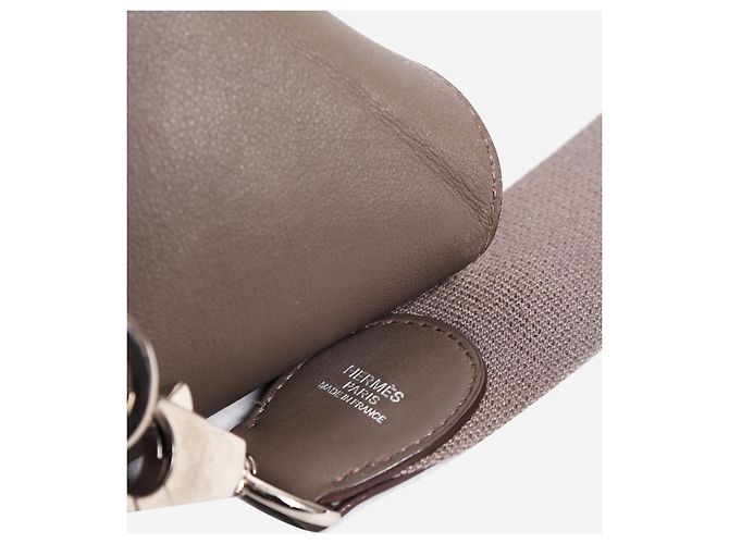 Hermès Bolsa tool box em couro swift Gris Etain 2012 - vista 10