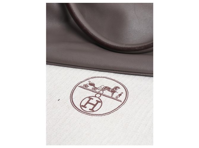 Hermès Bolsa tool box em couro swift Gris Etain 2012 - vista 12