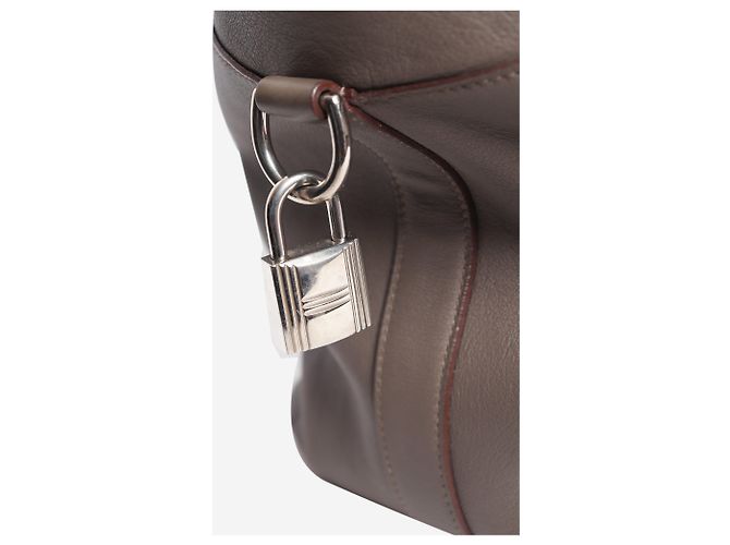 Hermès Bolsa tool box em couro swift Gris Etain 2012 - vista 9