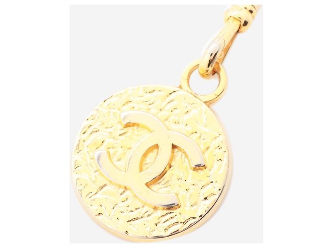 Chanel Black and gold Coco Mark 1982 chain belt - view 5