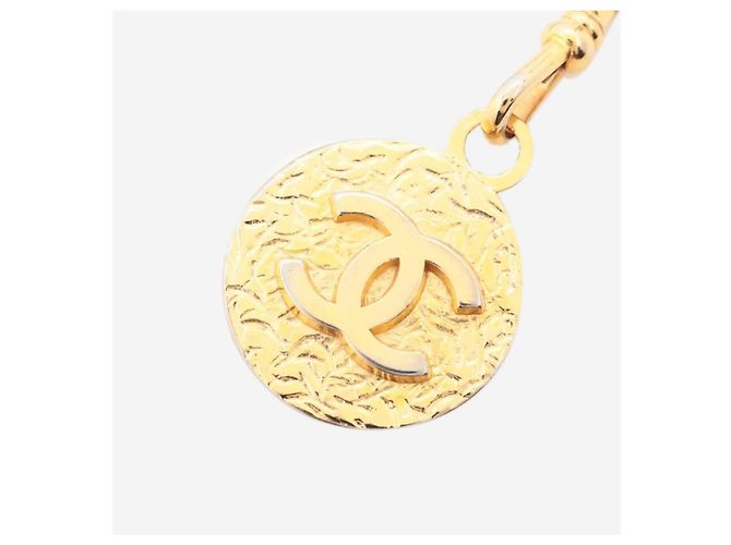 Chanel Black and gold Coco Mark 1982 chain belt - view 6