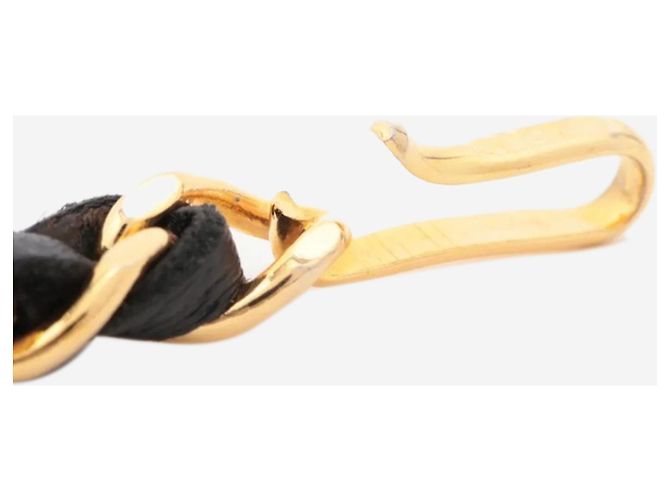 Chanel Black and gold Coco Mark 1982 chain belt - view 7