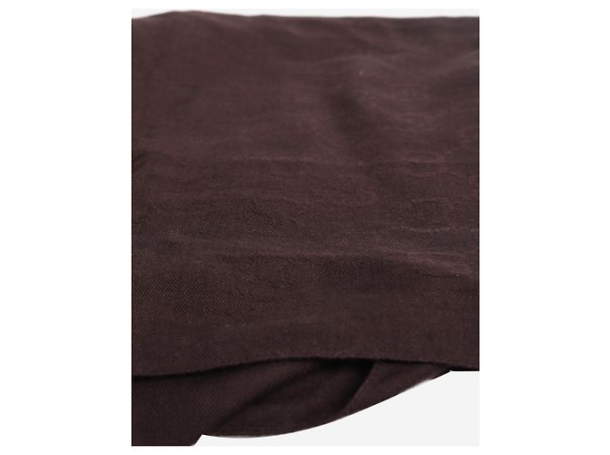 Gucci Dark brown monogram wool scarf - view 2