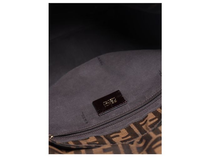 Fendi Bolsa de ombro Zucca Mia castanha - vista 10