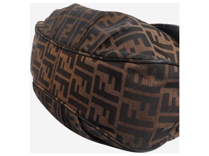 Fendi Bolsa de ombro Zucca Mia castanha - vista 5