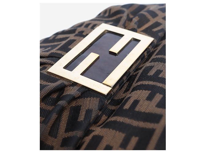 Fendi Bolsa de ombro Zucca Mia castanha - vista 7