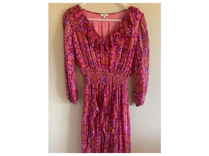 Manoush Langes Kleid mit Rüschen und Blumenprint 40 - Ansicht 2