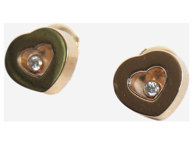 Chopard Happy Diamonds Icons Heart Ohrringe aus 18k Gold - Ansicht 3