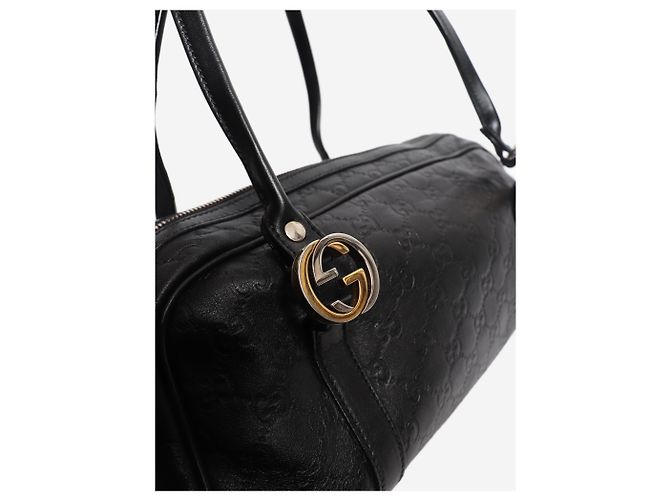 Borsa a tracolla Guccissima nera - vista 4