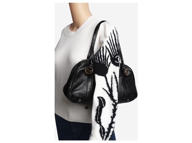 Borsa a tracolla Guccissima nera - vista 6