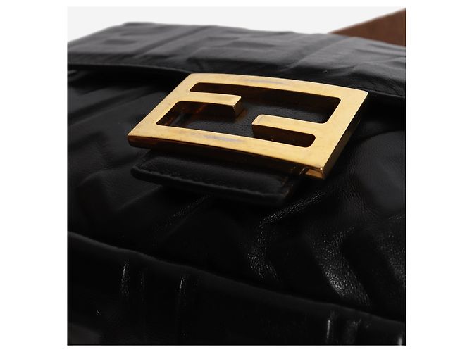 Fendi Sac Baguette en cuir noir - vue 10