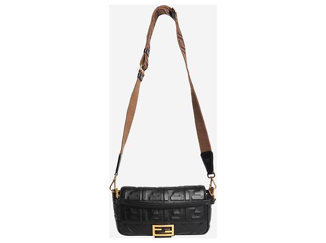 Fendi Sac Baguette en cuir noir - vue 2