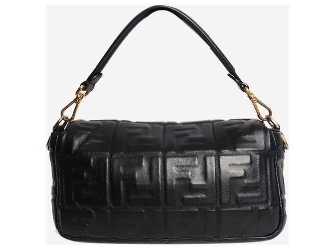 Fendi Sac Baguette en cuir noir - vue 4