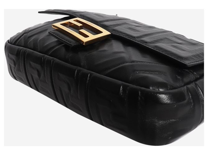 Fendi Sac Baguette en cuir noir - vue 5