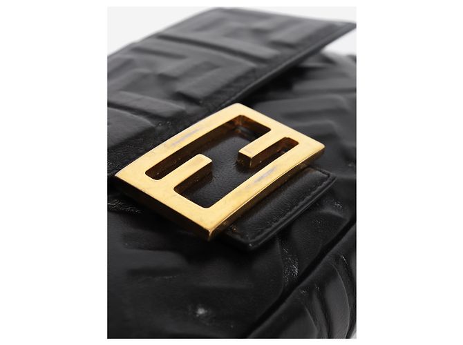 Fendi Sac Baguette en cuir noir - vue 6