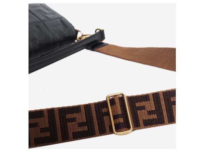 Fendi Sac Baguette en cuir noir - vue 9
