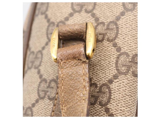 Borsa a tracolla GUCCI GG Supreme Web Sherry Line PVC Beige 89 02 017 - vista 10