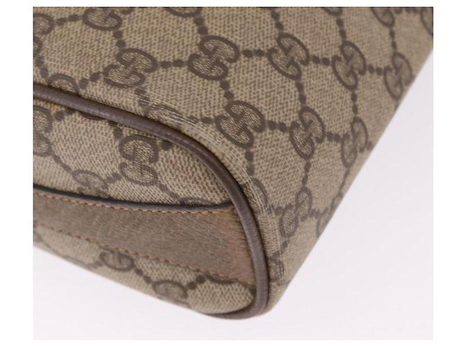Borsa a tracolla GUCCI GG Supreme Web Sherry Line PVC Beige 89 02 017 - vista 21