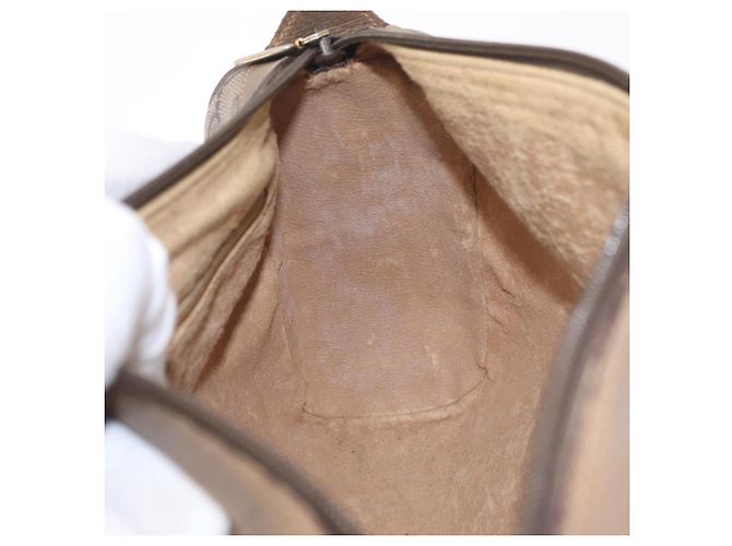 Borsa a tracolla GUCCI GG Supreme Web Sherry Line PVC Beige 89 02 017 - vista 26