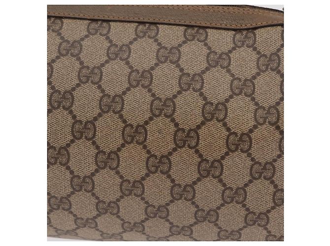 Borsa a tracolla GUCCI GG Supreme Web Sherry Line PVC Beige 89 02 017 - vista 3