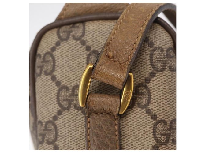 Borsa a tracolla GUCCI GG Supreme Web Sherry Line PVC Beige 89 02 017 - vista 5