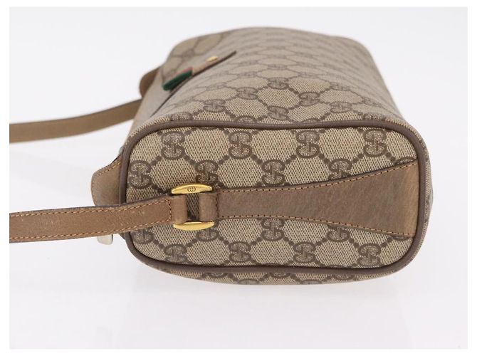 Borsa a tracolla GUCCI GG Supreme Web Sherry Line PVC Beige 89 02 017 - vista 6