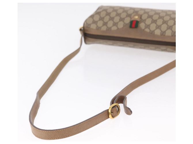 Borsa a tracolla GUCCI GG Supreme Web Sherry Line PVC Beige 89 02 017 - vista 9