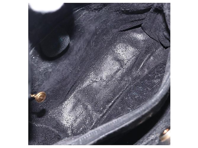 Borsa a mano GUCCI Bamboo Camoscio Nero Tono Oro 002 2853 0260 0 - vista 10