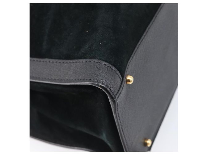 Borsa a mano GUCCI Bamboo Camoscio Nero Tono Oro 002 2853 0260 0 - vista 15