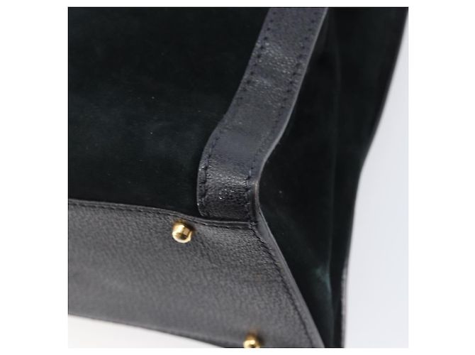 Borsa a mano GUCCI Bamboo Camoscio Nero Tono Oro 002 2853 0260 0 - vista 16