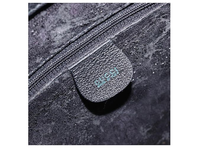 Borsa a mano GUCCI Bamboo Camoscio Nero Tono Oro 002 2853 0260 0 - vista 20