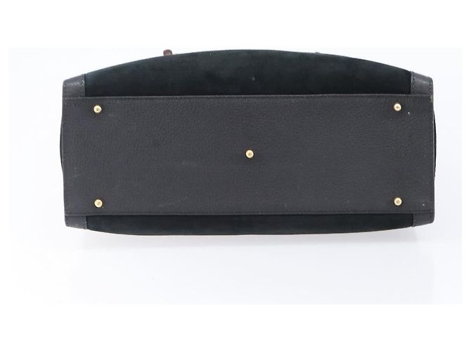 Borsa a mano GUCCI Bamboo Camoscio Nero Tono Oro 002 2853 0260 0 - vista 5