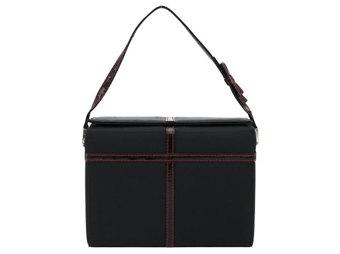 Necessaire Christian Dior Nylon Nero Argento - vista 2