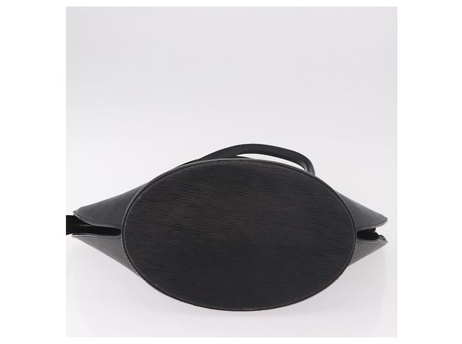 LOUIS VUITTON Borsa a spalla Shopping Saint Jacques in pelle Epi Nera M52272 - vista 5