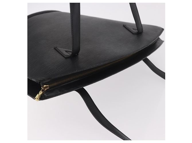 LOUIS VUITTON Borsa a spalla Shopping Saint Jacques in pelle Epi Nera M52272 - vista 6