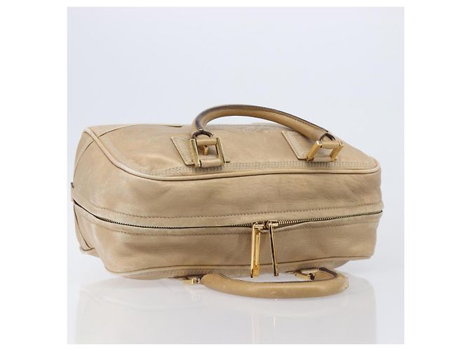 LOEWE Amazona 28 Bolsa de mão em couro dourado - vista 14