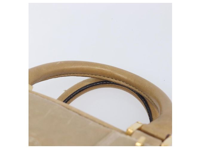 LOEWE Amazona 28 Bolsa de mão em couro dourado - vista 15