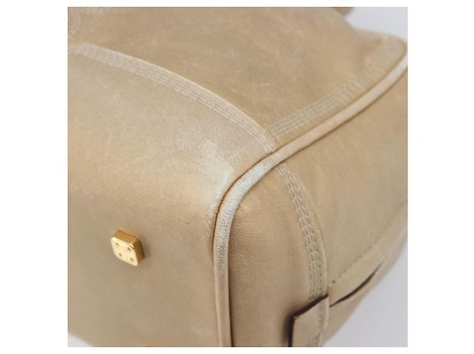 LOEWE Amazona 28 Bolsa de mão em couro dourado - vista 16