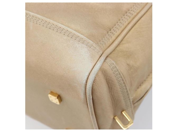 LOEWE Amazona 28 Bolsa de mão em couro dourado - vista 18