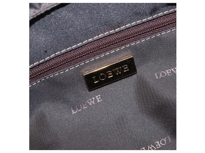 LOEWE Amazona 28 Bolsa de mão em couro dourado - vista 23