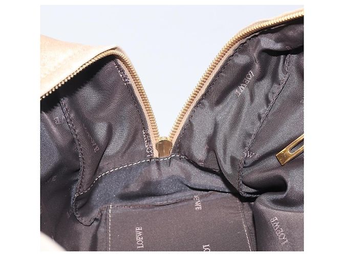 LOEWE Amazona 28 Bolsa de mão em couro dourado - vista 25