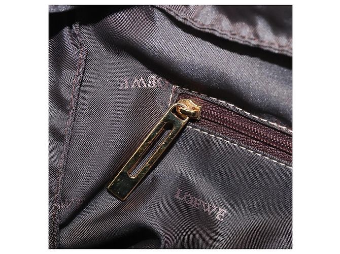 LOEWE Amazona 28 Bolsa de mão em couro dourado - vista 26