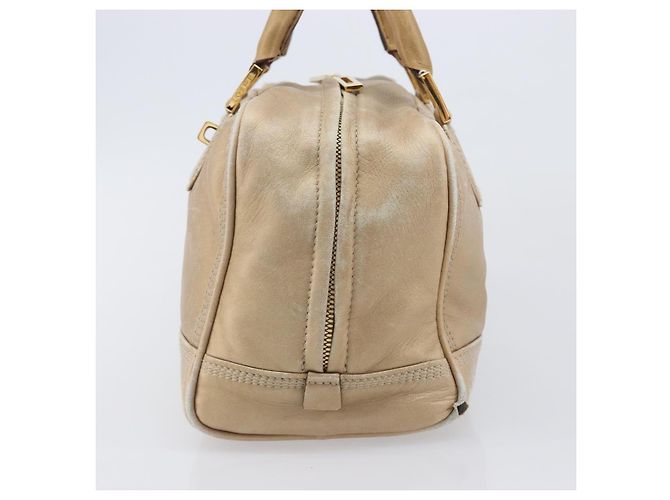 LOEWE Amazona 28 Bolsa de mão em couro dourado - vista 3