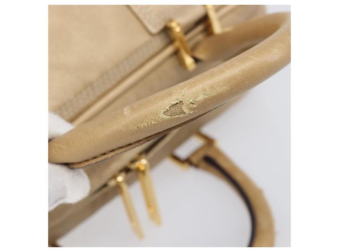 LOEWE Amazona 28 Bolsa de mão em couro dourado - vista 8