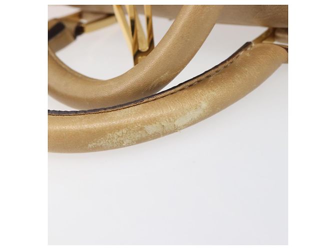 LOEWE Amazona 28 Bolsa de mão em couro dourado - vista 9