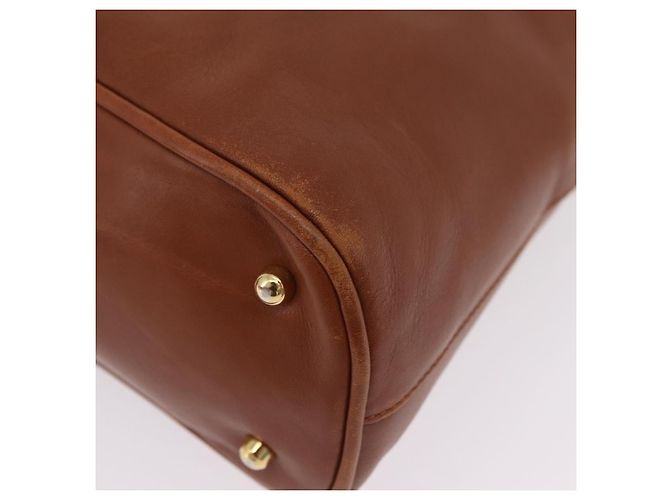 GUCCI Bamboo Hand Bag Leather 2way Brown Gold 000 1274 0290 - vista 17