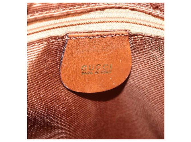 GUCCI Bamboo Hand Bag Leather 2way Brown Gold 000 1274 0290 - vista 21